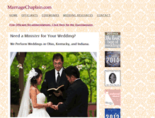 Tablet Screenshot of marriagechaplain.com